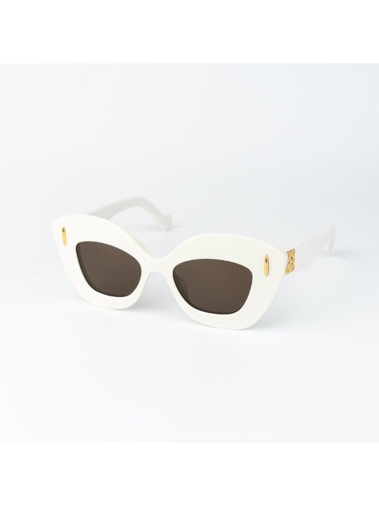 Loewe Women Sunglasses Ivory Brown Cat Eye LW40127I ANAGRAM 25E NEW AUTHENTIC main image 7